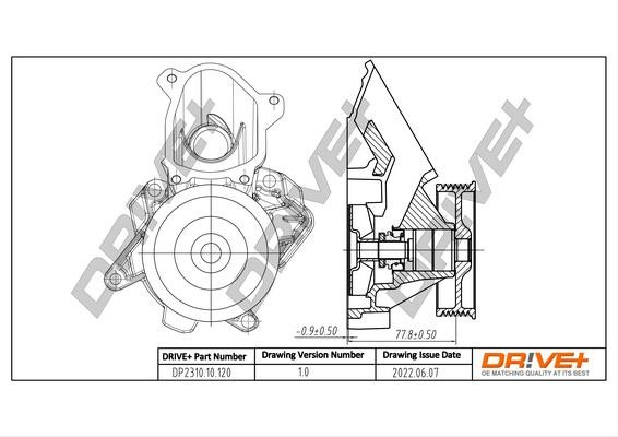Car water pump BMW: DP231010120 Dr!ve+ Water Pump, engine cooling