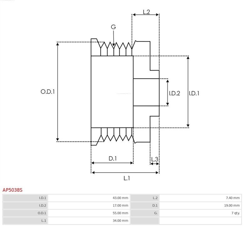 Buy AS-PL AP5038S – good price at EXIST.AE!