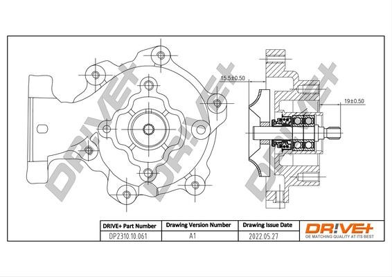 Dr!ve+ DP2310.10.061 Water Pump, engine cooling DP231010061 DP231010061 Dr!ve+ Water Pump, engine cooling