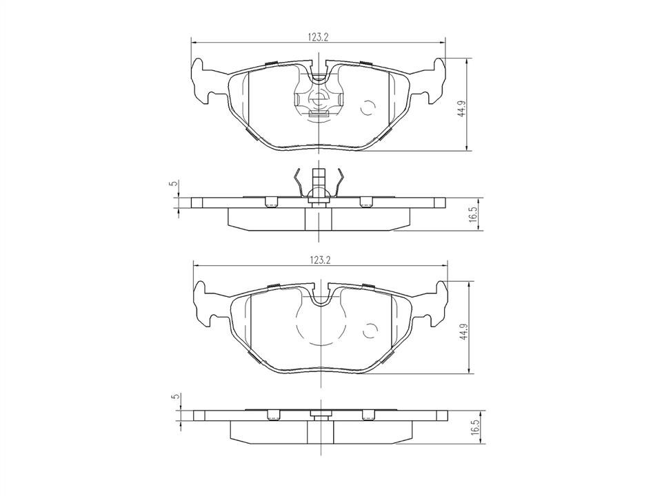 A.Z. Meisterteile AZMT-44-022-1366 Brake Pad Set, disc brake AZMT440221366