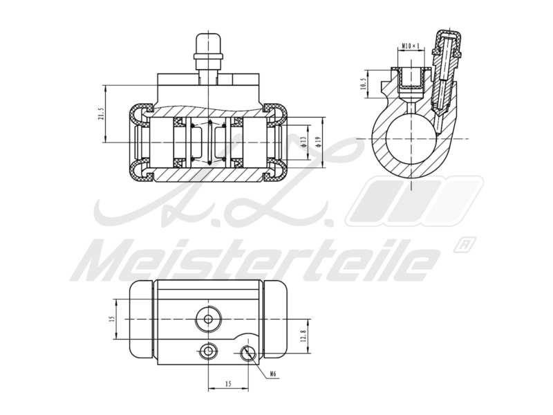 A.Z. Meisterteile AZMT-44-111-1148 Wheel Brake Cylinder AZMT441111148