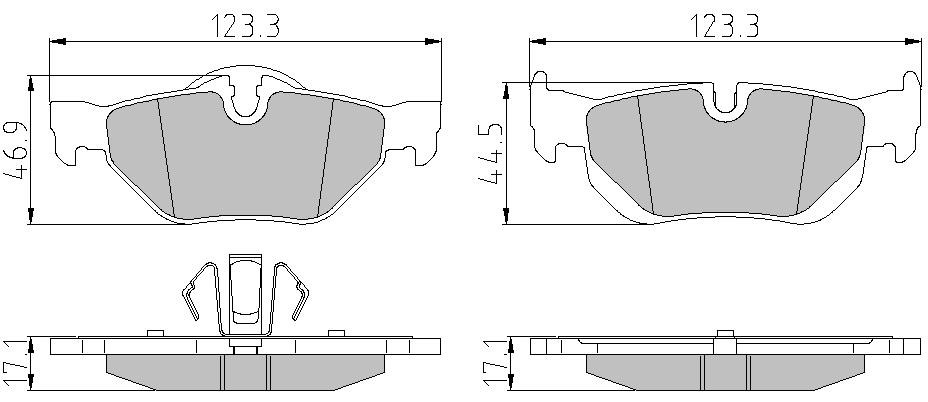 DB510509 Danblock Brake pad set