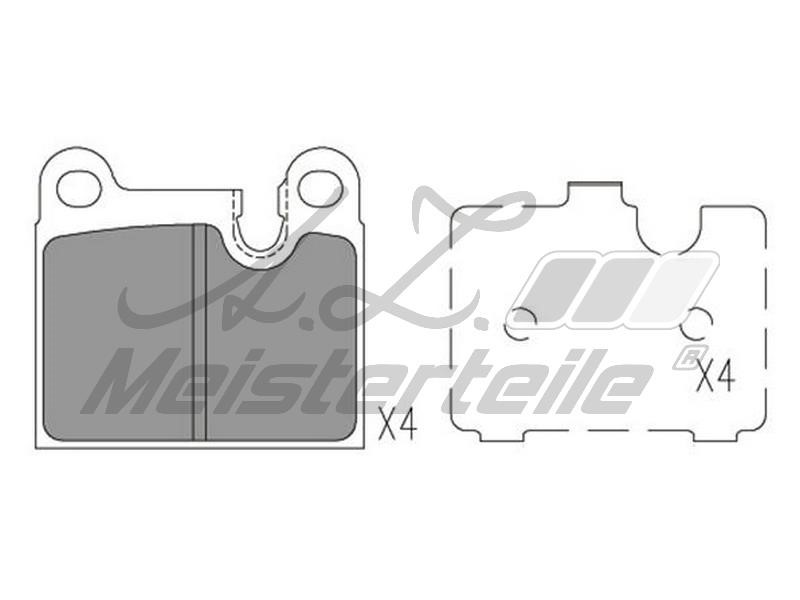 A.Z. Meisterteile AZMT-44-022-2415 Brake Pad Set, disc brake AZMT440222415