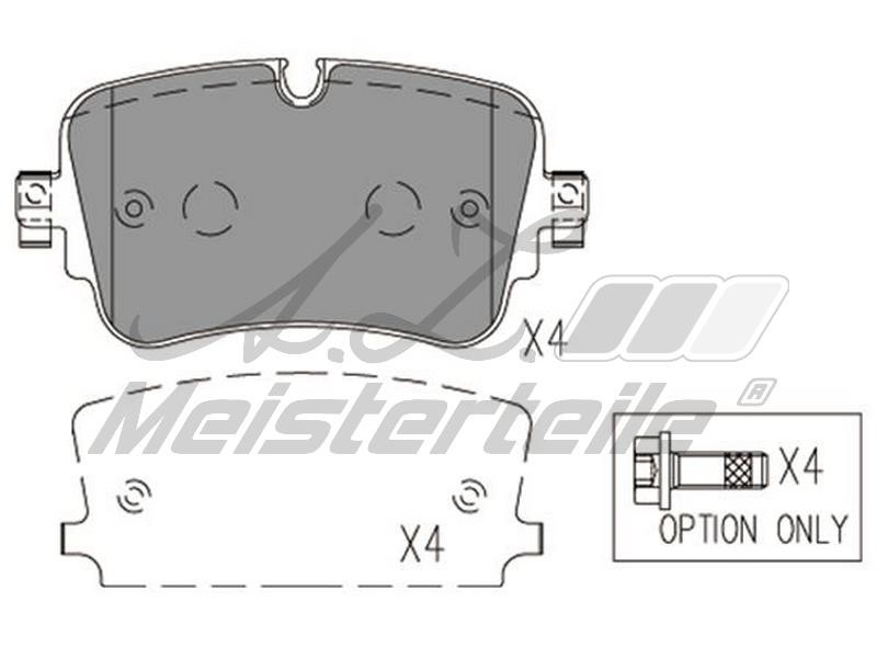 A.Z. Meisterteile AZMT-44-022-2014 Brake Pad Set, disc brake AZMT440222014
