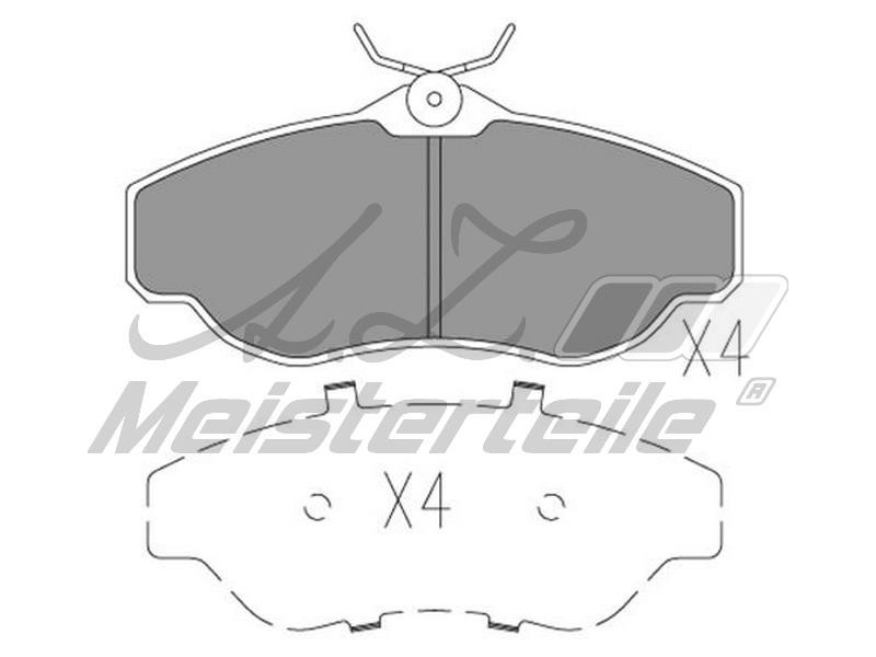 A.Z. Meisterteile AZMT-44-022-1641 Brake Pad Set, disc brake AZMT440221641
