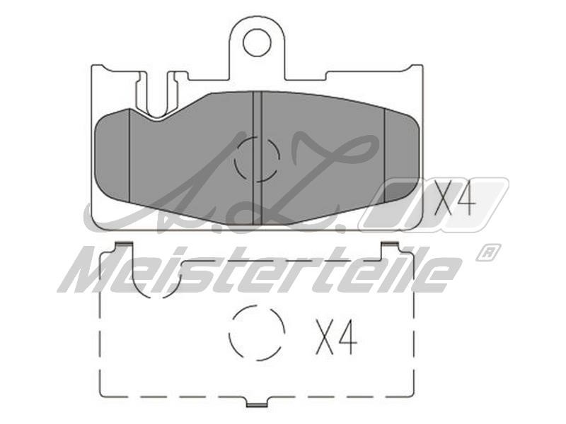 A.Z. Meisterteile AZMT-44-022-1904 Brake Pad Set, disc brake AZMT440221904