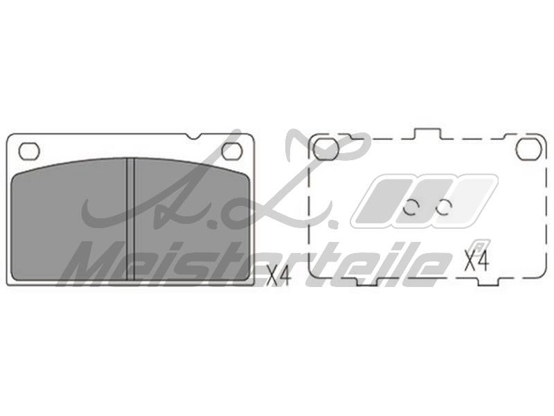 A.Z. Meisterteile AZMT-44-022-1774 Brake Pad Set, disc brake AZMT440221774