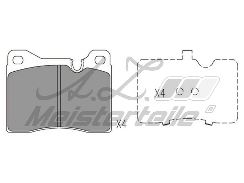 A.Z. Meisterteile AZMT-44-022-1795 Brake Pad Set, disc brake AZMT440221795