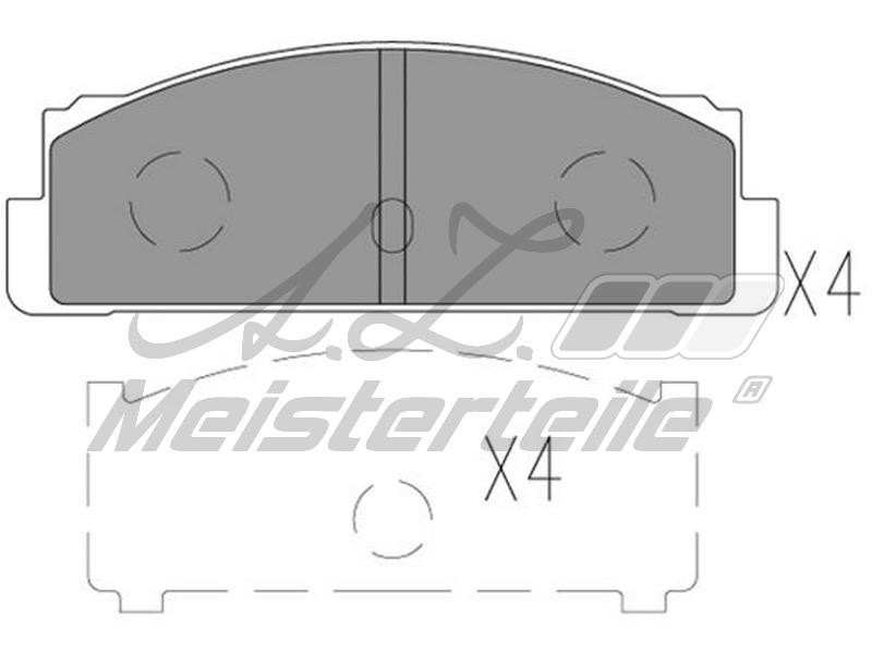 A.Z. Meisterteile AZMT-44-022-1719 Brake Pad Set, disc brake AZMT440221719