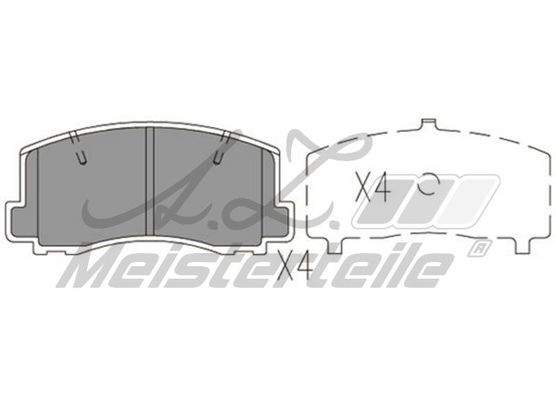 A.Z. Meisterteile AZMT-44-022-2262 Brake Pad Set, disc brake AZMT440222262