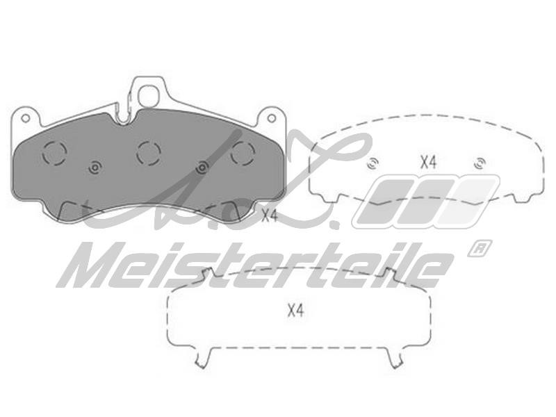 A.Z. Meisterteile AZMT-44-022-2047 Brake Pad Set, disc brake AZMT440222047