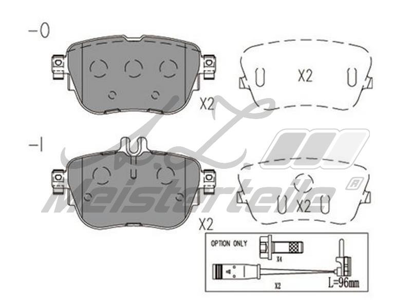 A.Z. Meisterteile AZMT-44-022-1982 Brake Pad Set, disc brake AZMT440221982