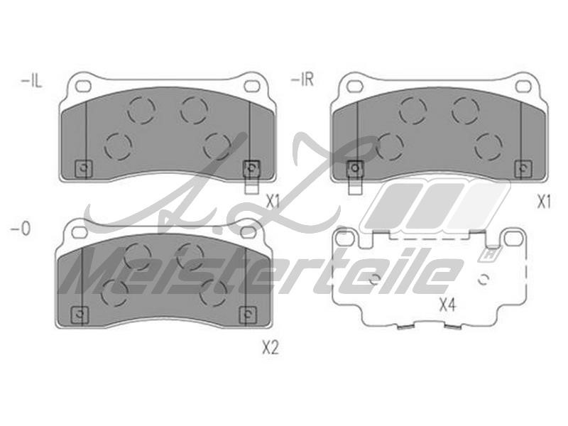 A.Z. Meisterteile AZMT-44-022-2093 Brake Pad Set, disc brake AZMT440222093
