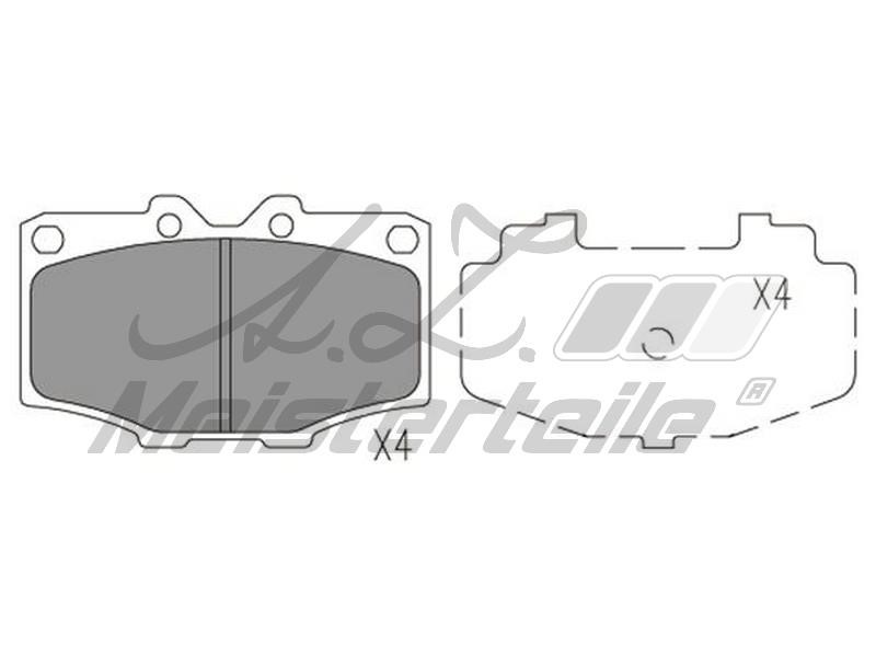A.Z. Meisterteile AZMT-44-022-2313 Brake Pad Set, disc brake AZMT440222313