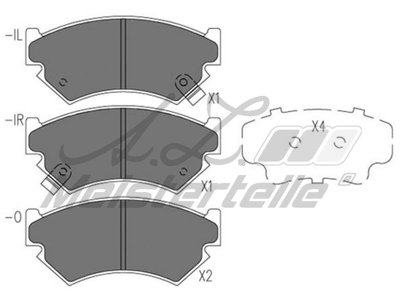 A.Z. Meisterteile AZMT-44-022-2411 Brake Pad Set, disc brake AZMT440222411