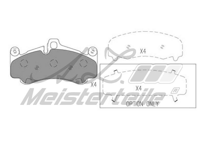 A.Z. Meisterteile AZMT-44-022-2219 Brake Pad Set, disc brake AZMT440222219