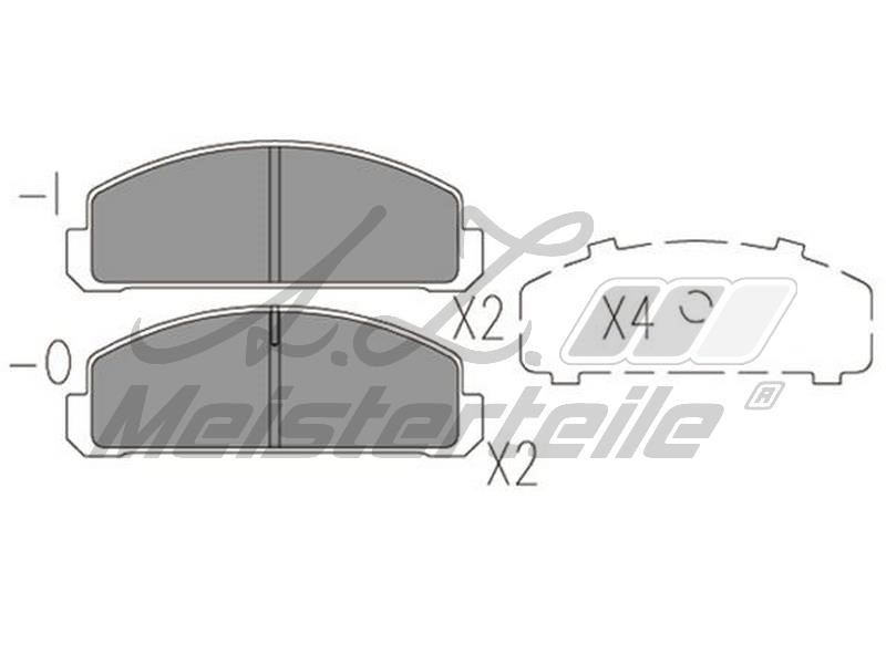 A.Z. Meisterteile AZMT-44-022-2208 Brake Pad Set, disc brake AZMT440222208