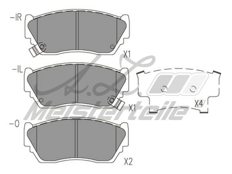 A.Z. Meisterteile AZMT-44-022-2115 Brake Pad Set, disc brake AZMT440222115