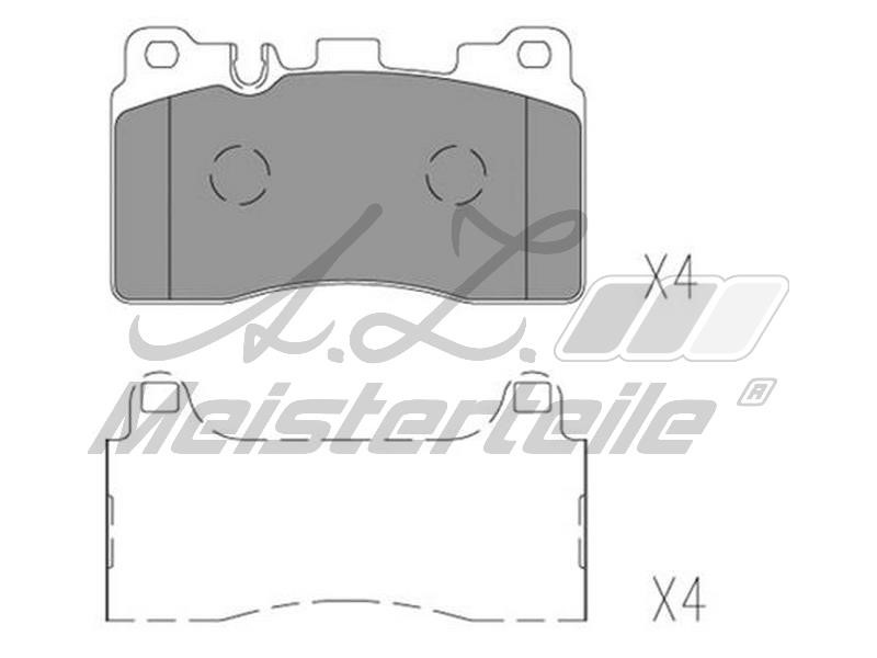 A.Z. Meisterteile AZMT-44-022-2051 Brake Pad Set, disc brake AZMT440222051