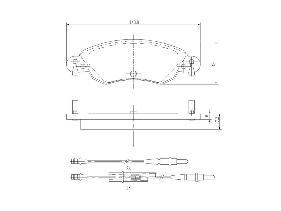 A.Z. Meisterteile AZMT-44-022-1084 Brake Pad Set, disc brake AZMT440221084