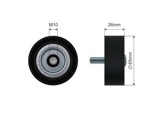 A.Z. Meisterteile AZMT-20-031-2443 Deflection/guide pulley, v-ribbed belt AZMT200312443