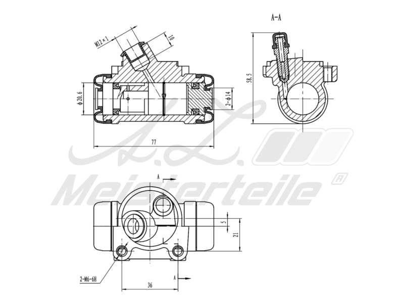 A.Z. Meisterteile AZMT-44-111-1135 Wheel Brake Cylinder AZMT441111135