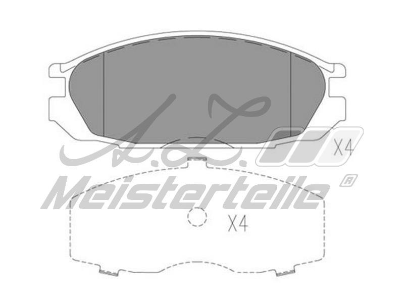 A.Z. Meisterteile AZMT-44-022-1627 Brake Pad Set, disc brake AZMT440221627