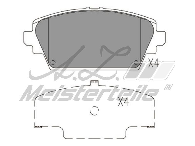 A.Z. Meisterteile AZMT-44-022-1532 Brake Pad Set, disc brake AZMT440221532