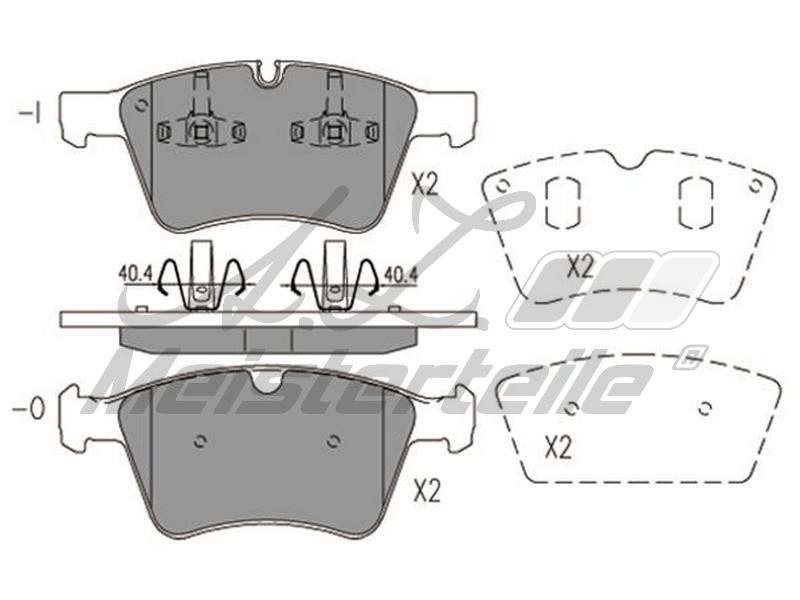 A.Z. Meisterteile AZMT-44-022-1714 Brake Pad Set, disc brake AZMT440221714