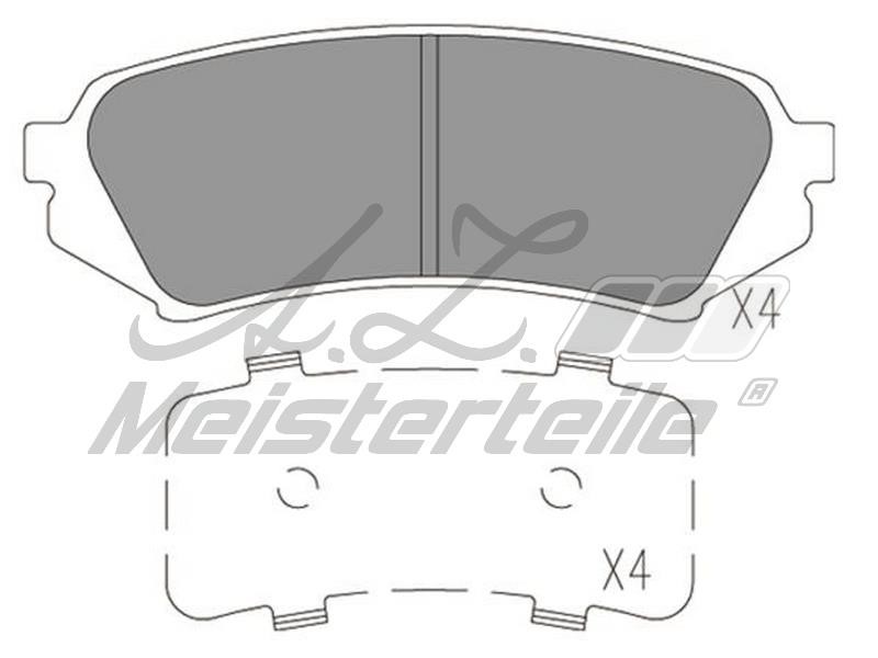A.Z. Meisterteile AZMT-44-022-1700 Brake Pad Set, disc brake AZMT440221700