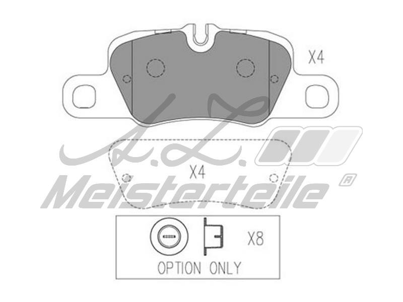 A.Z. Meisterteile AZMT-44-022-1724 Brake Pad Set, disc brake AZMT440221724