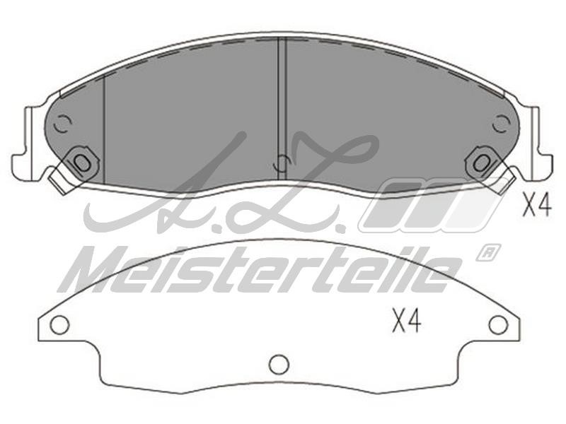 A.Z. Meisterteile AZMT-44-022-1900 Brake Pad Set, disc brake AZMT440221900