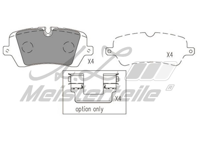 A.Z. Meisterteile AZMT-44-022-1758 Brake Pad Set, disc brake AZMT440221758