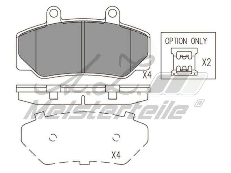 A.Z. Meisterteile AZMT-44-022-1756 Brake Pad Set, disc brake AZMT440221756