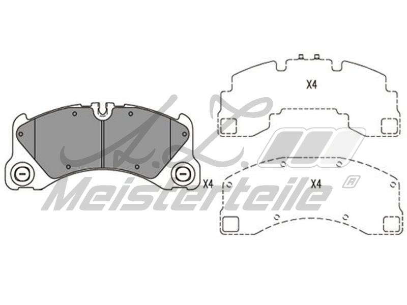 A.Z. Meisterteile AZMT-44-022-2069 Brake Pad Set, disc brake AZMT440222069