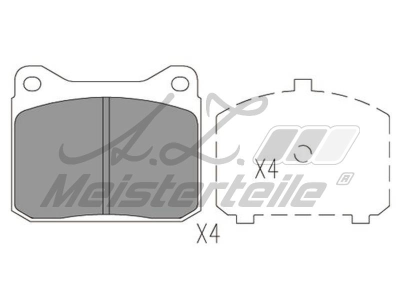 A.Z. Meisterteile AZMT-44-022-1744 Brake Pad Set, disc brake AZMT440221744
