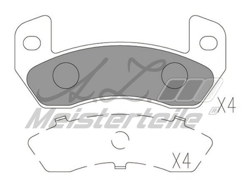 A.Z. Meisterteile AZMT-44-022-1803 Brake Pad Set, disc brake AZMT440221803