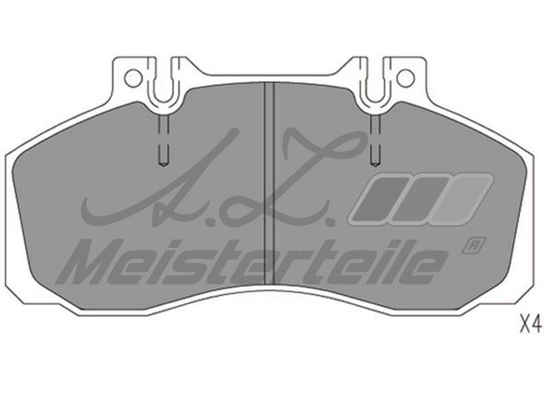 A.Z. Meisterteile AZMT-44-022-1614 Brake Pad Set, disc brake AZMT440221614
