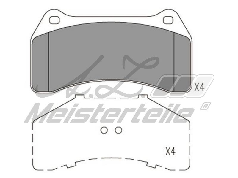 A.Z. Meisterteile AZMT-44-022-2175 Brake Pad Set, disc brake AZMT440222175