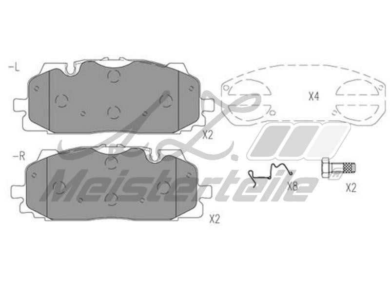 A.Z. Meisterteile AZMT-44-022-1995 Brake Pad Set, disc brake AZMT440221995