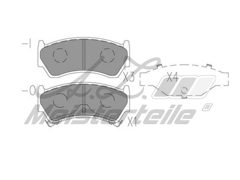 A.Z. Meisterteile AZMT-44-022-2297 Brake Pad Set, disc brake AZMT440222297