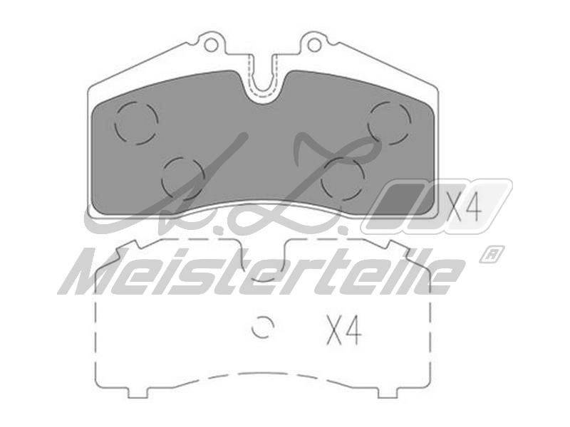 A.Z. Meisterteile AZMT-44-022-2423 Brake Pad Set, disc brake AZMT440222423