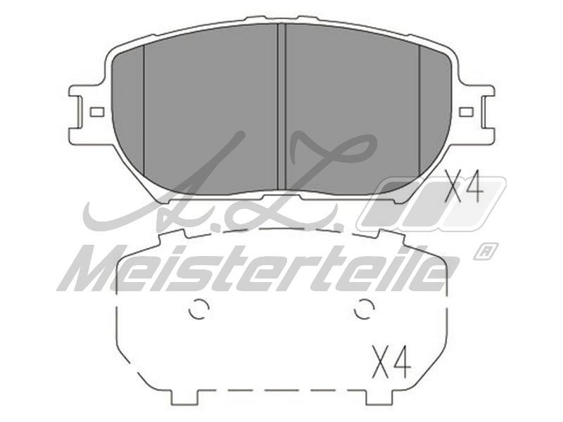 A.Z. Meisterteile AZMT-44-022-2290 Brake Pad Set, disc brake AZMT440222290