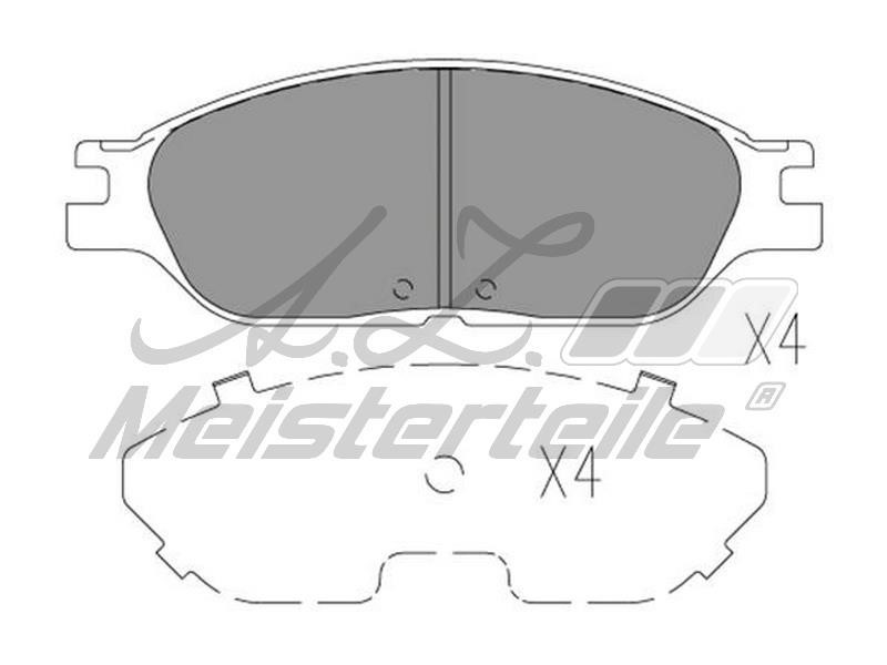 A.Z. Meisterteile AZMT-44-022-2336 Brake Pad Set, disc brake AZMT440222336