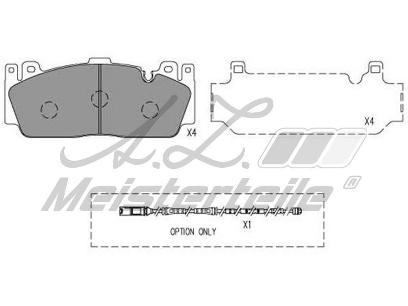 A.Z. Meisterteile AZMT-44-022-2064 Brake Pad Set, disc brake AZMT440222064