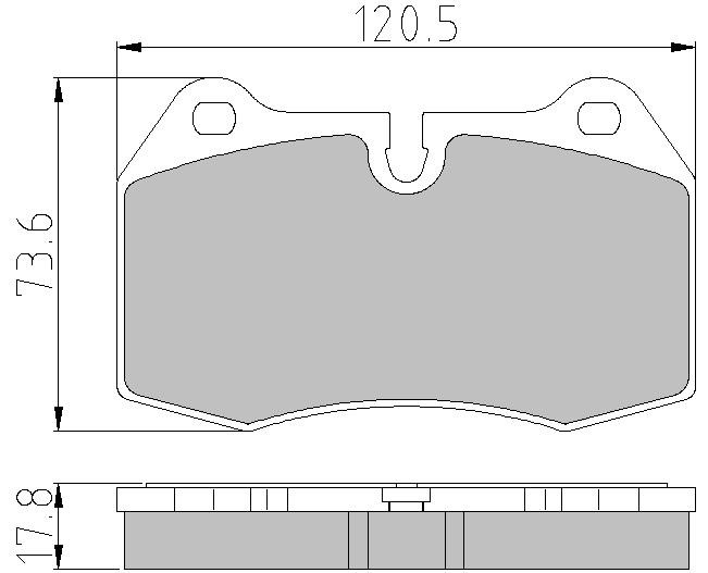 Danblock DB 510501 Brake Pad Set, disc brake DB510501