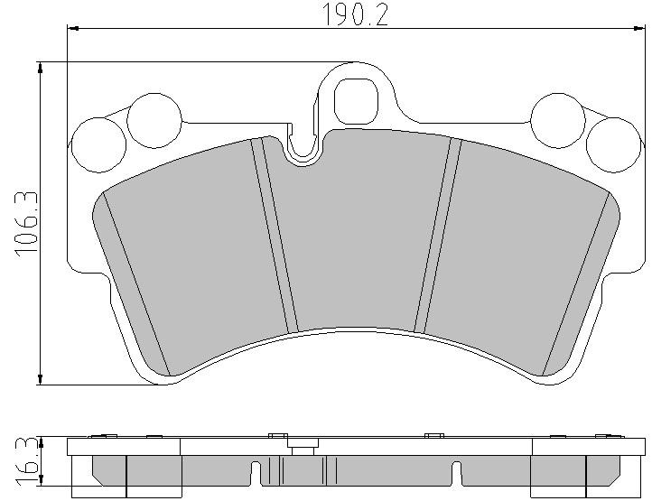 DB510579 Danblock Brake pad set