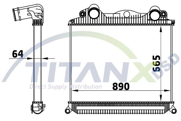 IC139005 TITANX Intercooler, charger