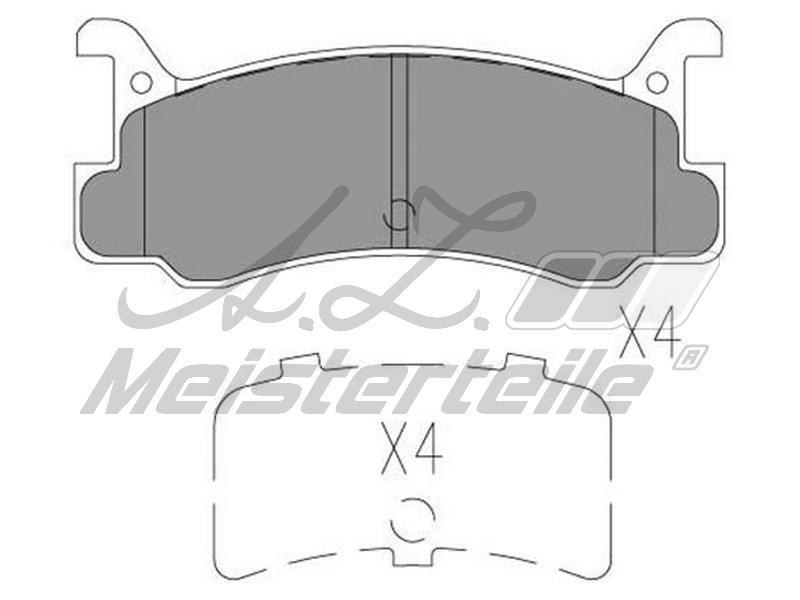 A.Z. Meisterteile AZMT-44-022-1668 Brake Pad Set, disc brake AZMT440221668