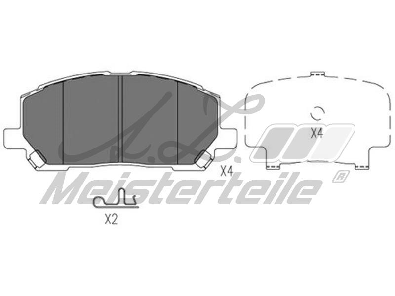 A.Z. Meisterteile AZMT-44-022-1902 Brake Pad Set, disc brake AZMT440221902